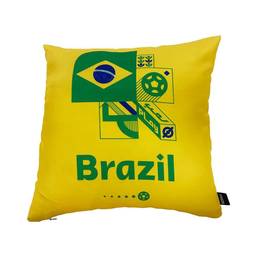 FIFAワールドカップカタール2022 スクエアクッション ブラジル FWCQ062