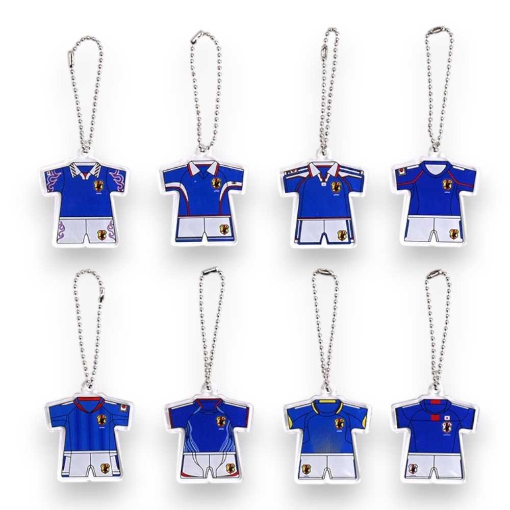 JFA サッカー日本代表 歴代ユニフォーム型アクリルキーホルダー
