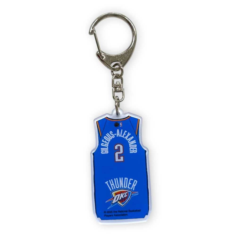 NBA オクラホマシティ・サンダー ユニフォーム型 アクリルキーホルダー