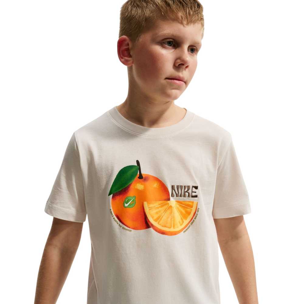 ナイキ ジュニア コットン Tシャツ オレンジ IO8981( カジュアル