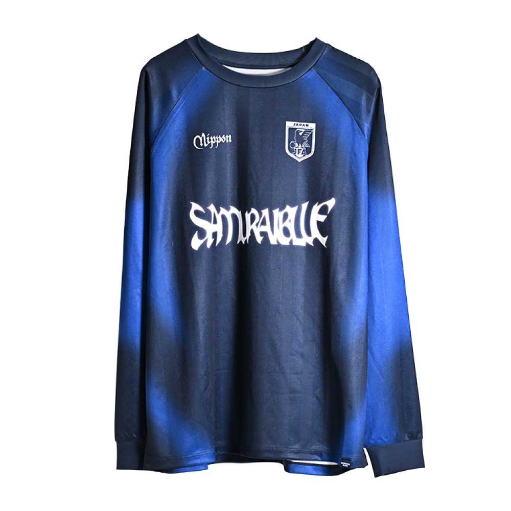 JFA サッカー日本代表 シャドーストライプ 長袖 TEE JO841( サッカー
