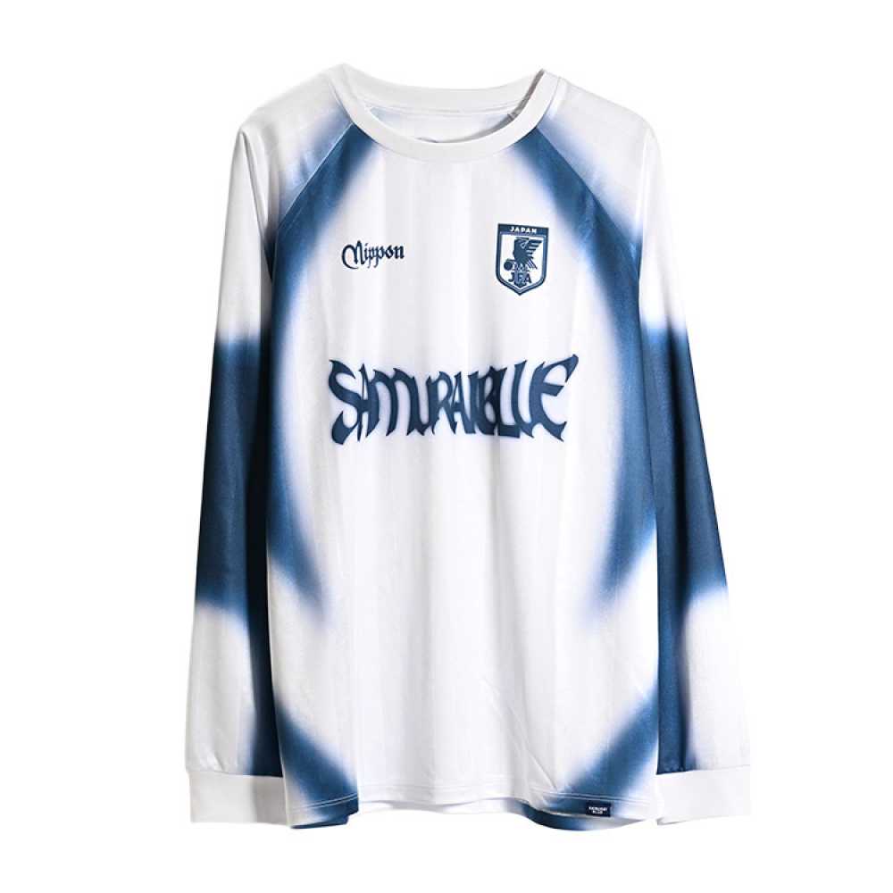 JFA サッカー日本代表 シャドーストライプ 長袖 TEE JO841( サッカー