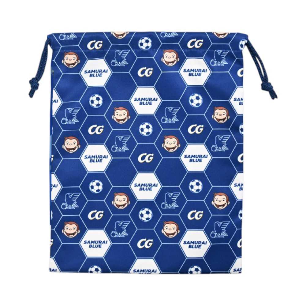 JFA サッカー日本代表 おさるのジョージ 巾着 JFACG08( サッカー 応援