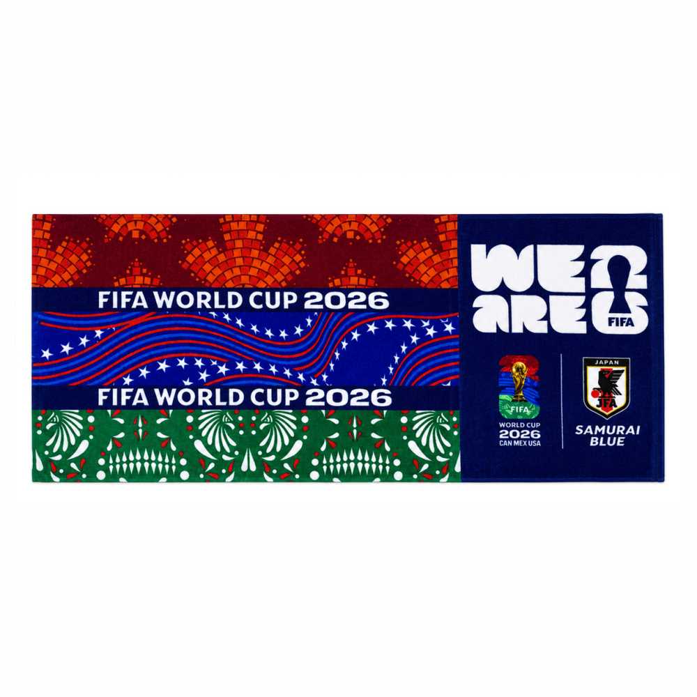 JFA FIFA ワールドカップ2026 大会ロゴ フェイスタオル JF001