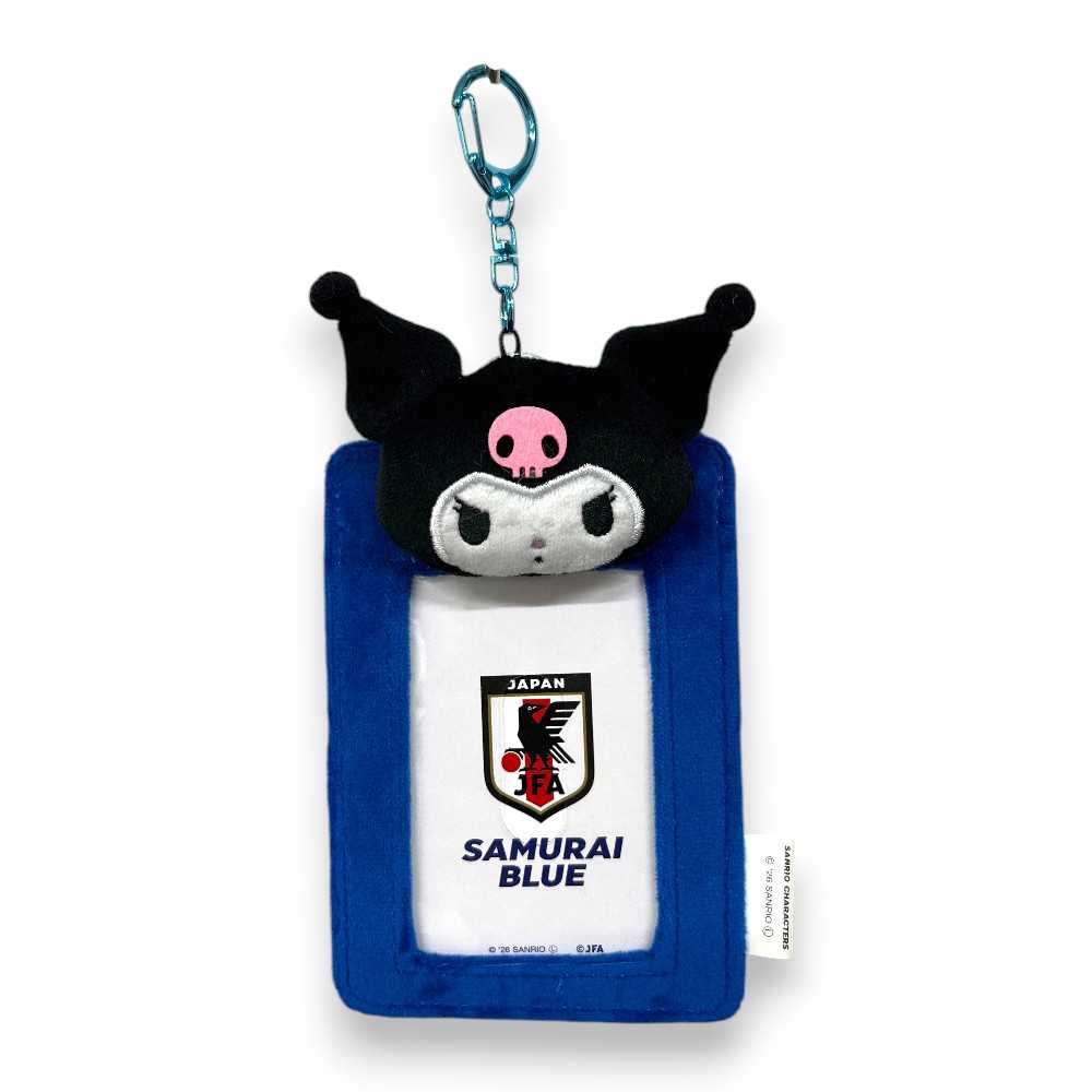 JFA サンリオ フェイスぬいぐるみ付パスケース サッカー日本代表Ver