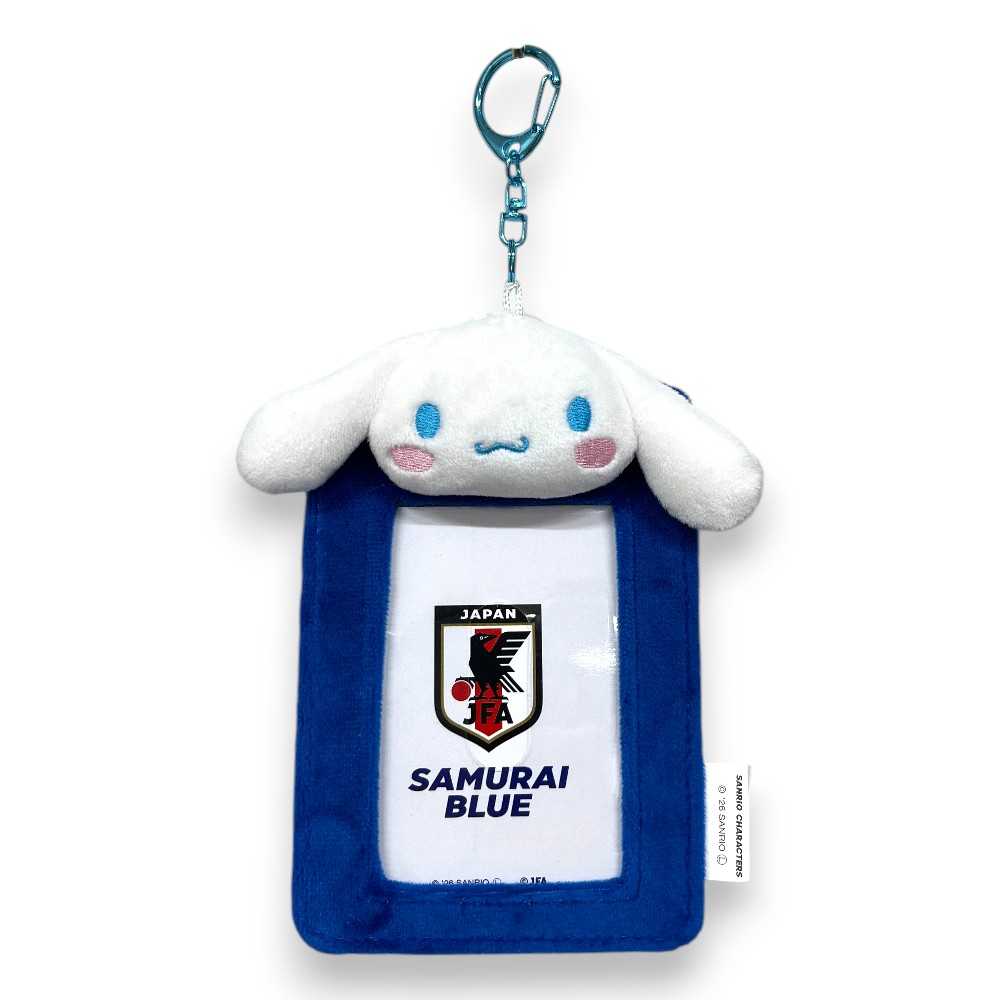 JFA サンリオ フェイスぬいぐるみ付パスケース サッカー日本代表Ver