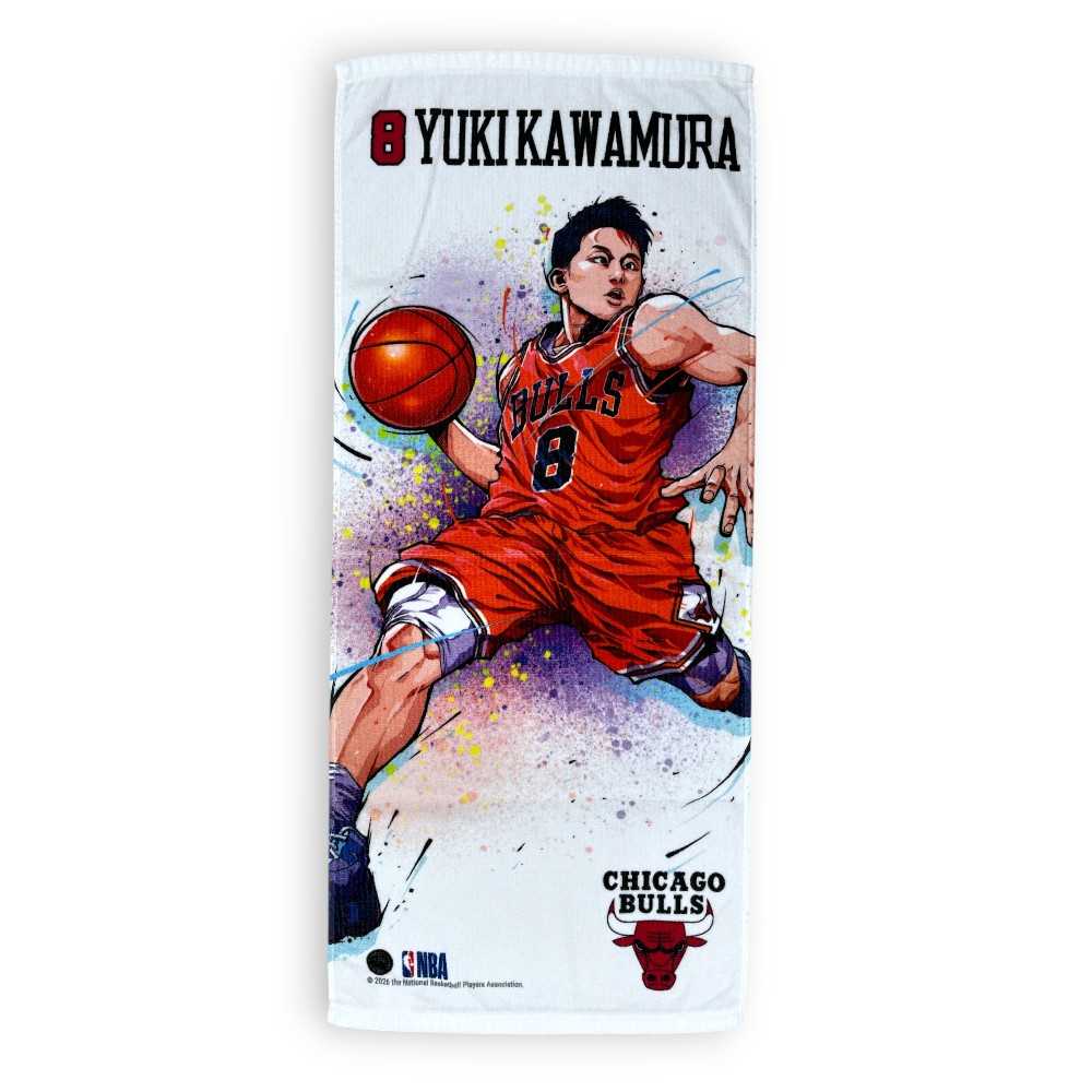 NBA シカゴ・ブルズ イラストフェイスタオル #8 河村勇輝 NBA88730