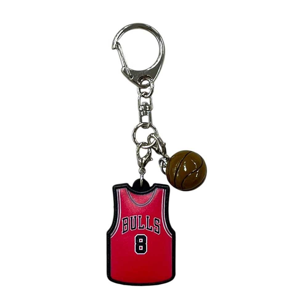 NBA シカゴ・ブルズ ユニフォーム型ラバーキーホルダー #8 河村勇輝